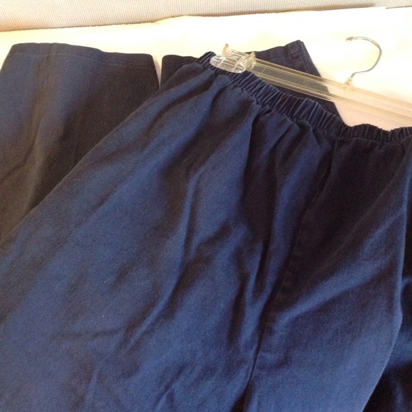 CATHERINES women's pants elastic waist 3XWP  blue - Picture 2 of 6